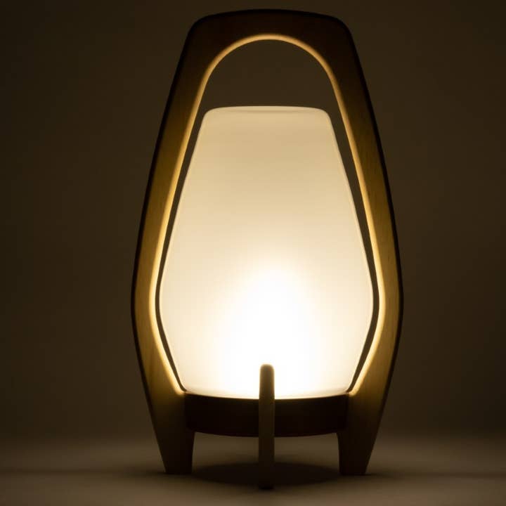 Allsop Home & Garden - Wholesale Lantern - Portable Wood & Glass LED Drifter Lantern - 12.25" Bronze10