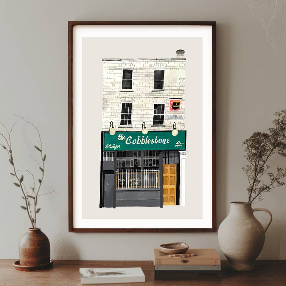 Conor Langton Art - Wholesale Art Print - The Cobblestone, Dublin, Ireland, Art Print1