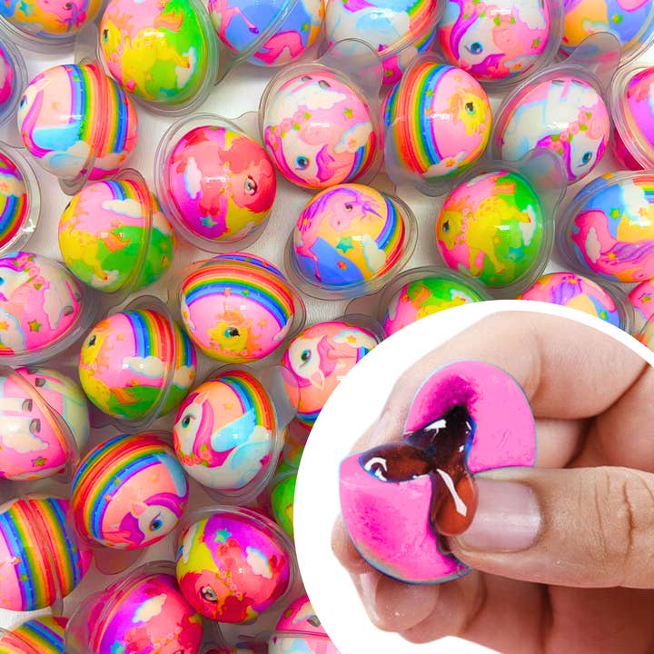 Dare Online LLC - Wholesale Gummy - Unicorn: Jelly-Filled Popping Gummy Balls