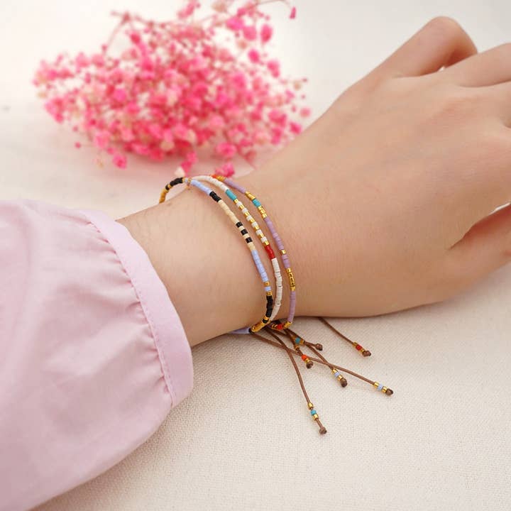 HAND-WOVEN MILLET BEADED STACKING BRACELET_CWMM3799 for wholesale by ACCITY