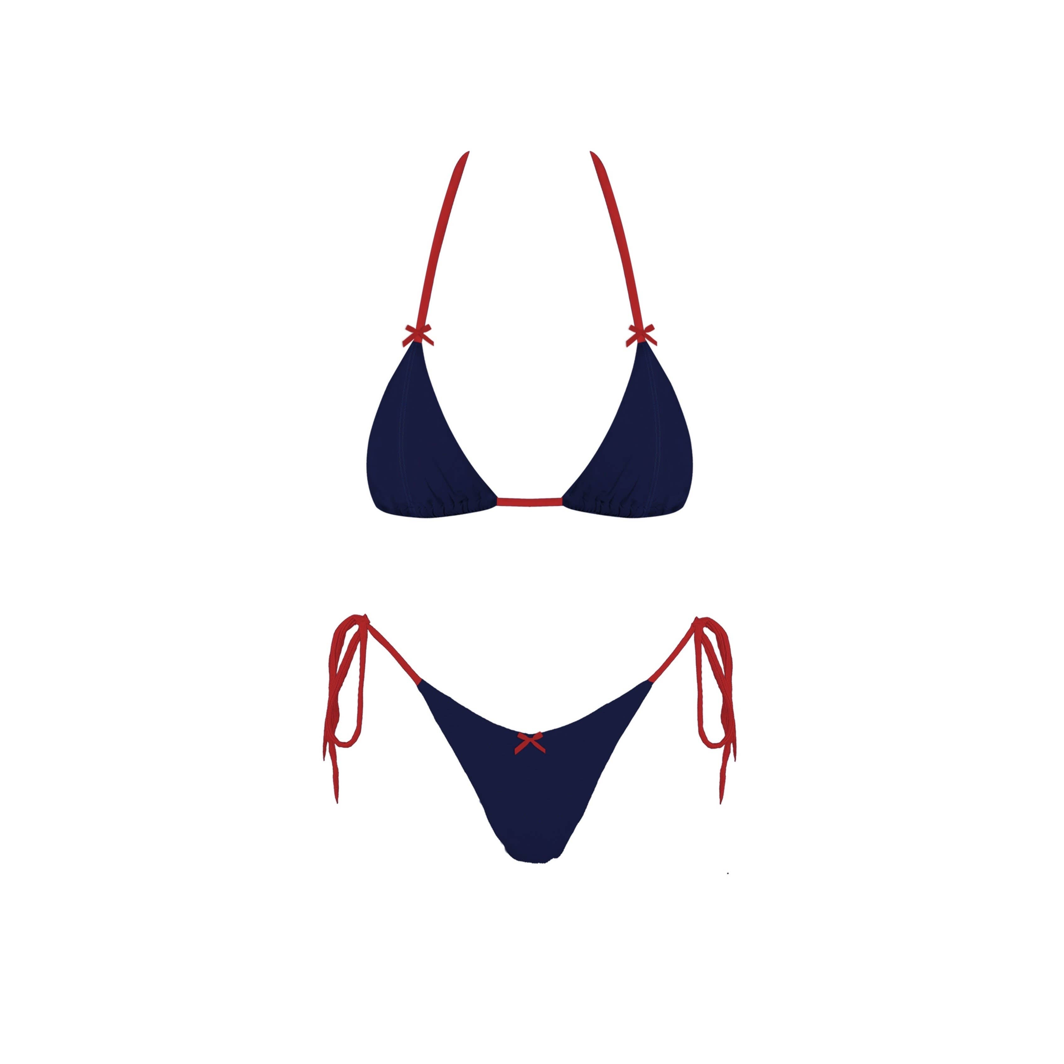 Navy x Red Julia Bikini Set for wholesale on Faire1
