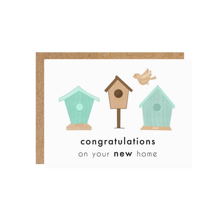 Carte de vœux Happy Home | New Home | House Warming pour la vente par artbyjfm