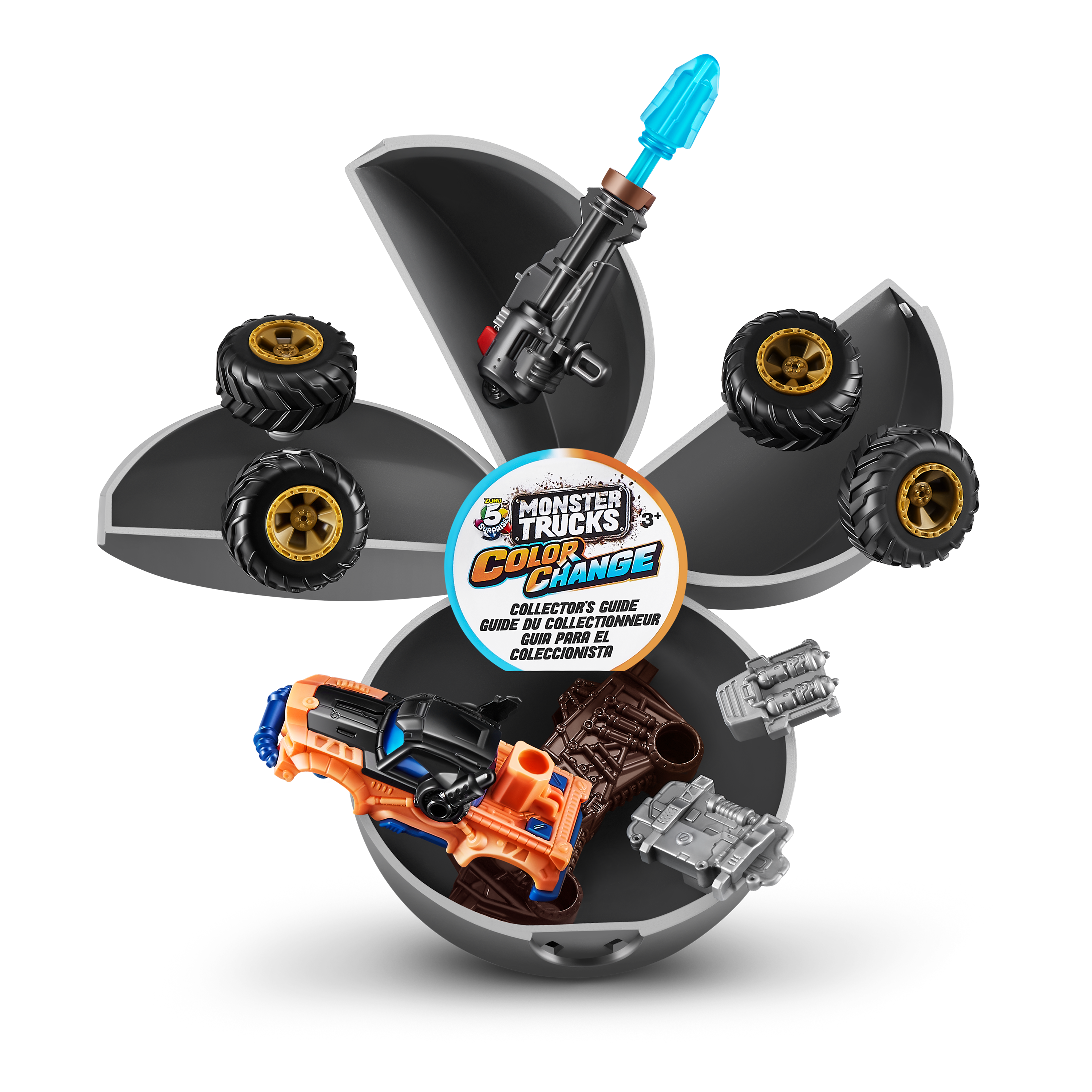 HGP Group – wholesale Toy car/truck – Child – 5 Surprise Monster Trucks Series 3 Color Change 2