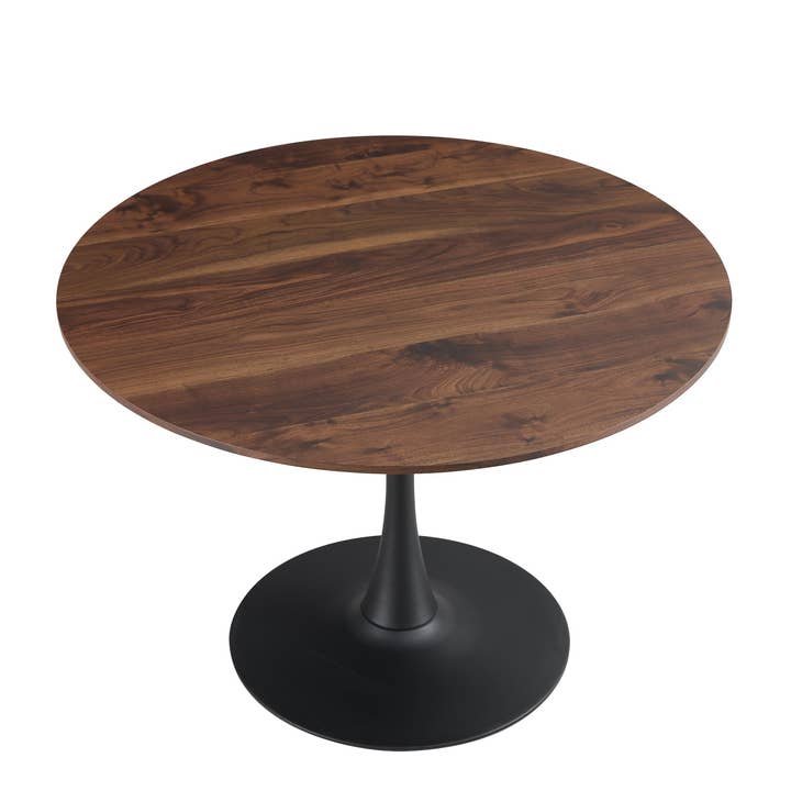 Brown Avon 42" Natural Wood Round Dining Table for wholesale on Faire3