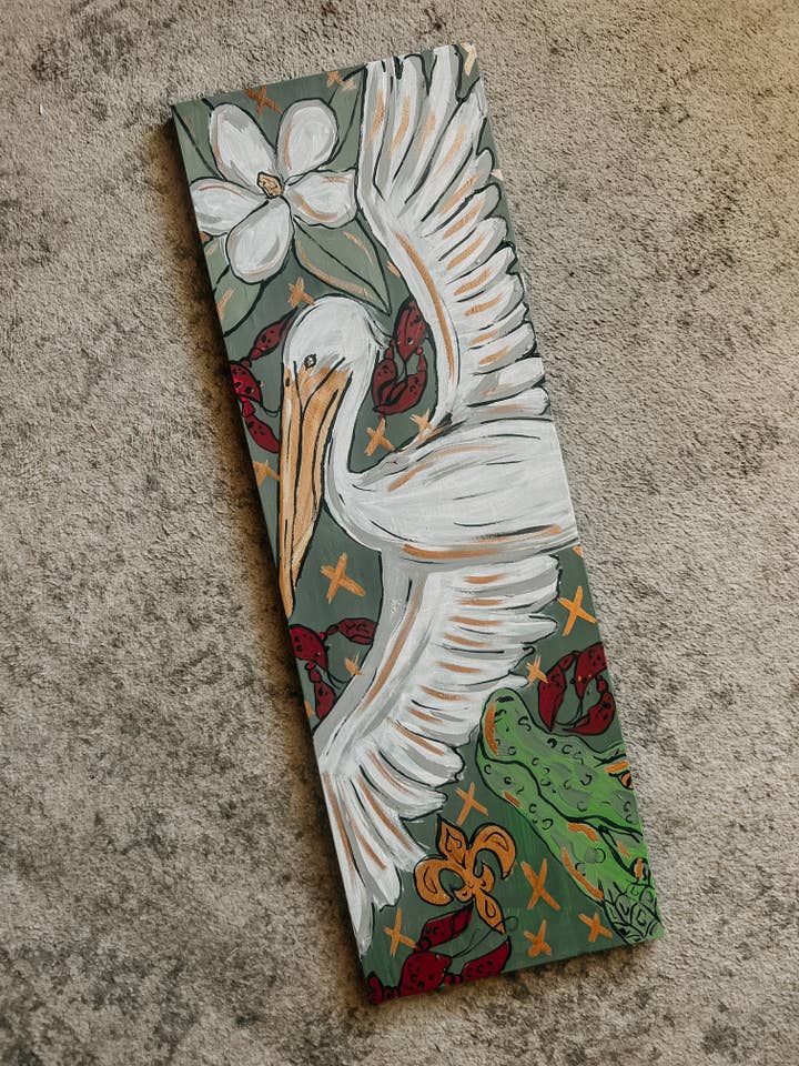 Pelican X Canvas for wholesale by The Messy Armadillo