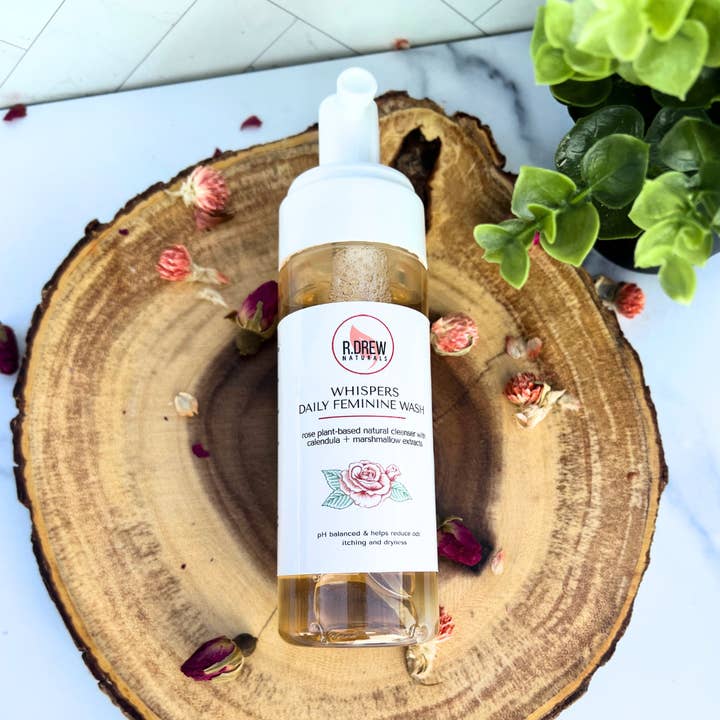 6 oz Rose feminin skum tvätt för wholesale av R. Drew Naturals, LLC