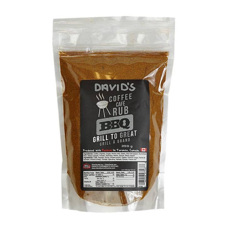 Coffee Rub 250g Davids for wholesale by David's Condiments