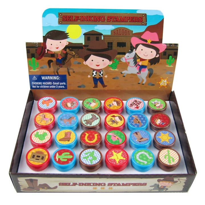 Western Cowboy Cowgirl Stampers for Kids for wholesale by Tiny Mills