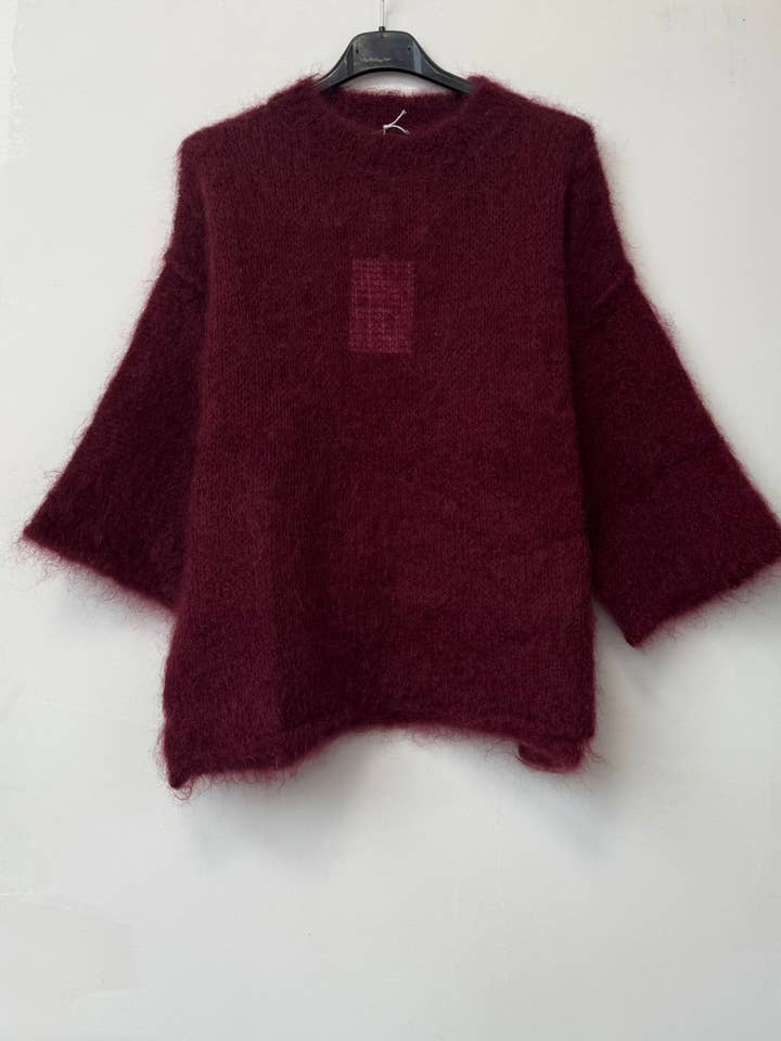 NOELINE - Wholesale Knit Sweater - Women's - 80% kid mohair sweater 30213