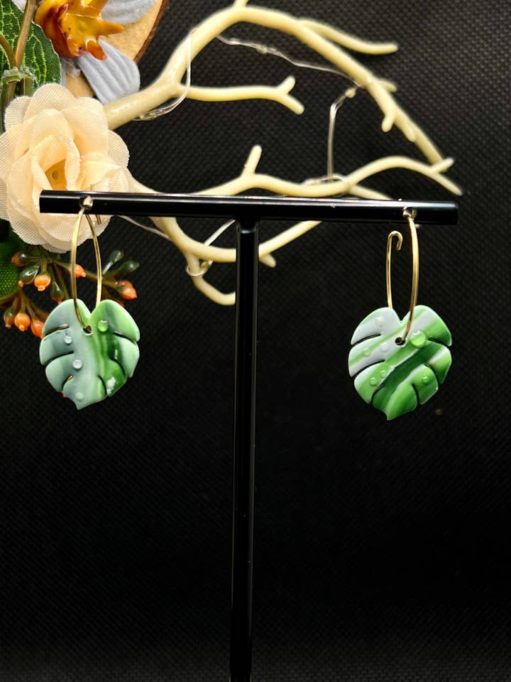 Mini MONSTERA - Green Marble for wholesale by Astora Handmade