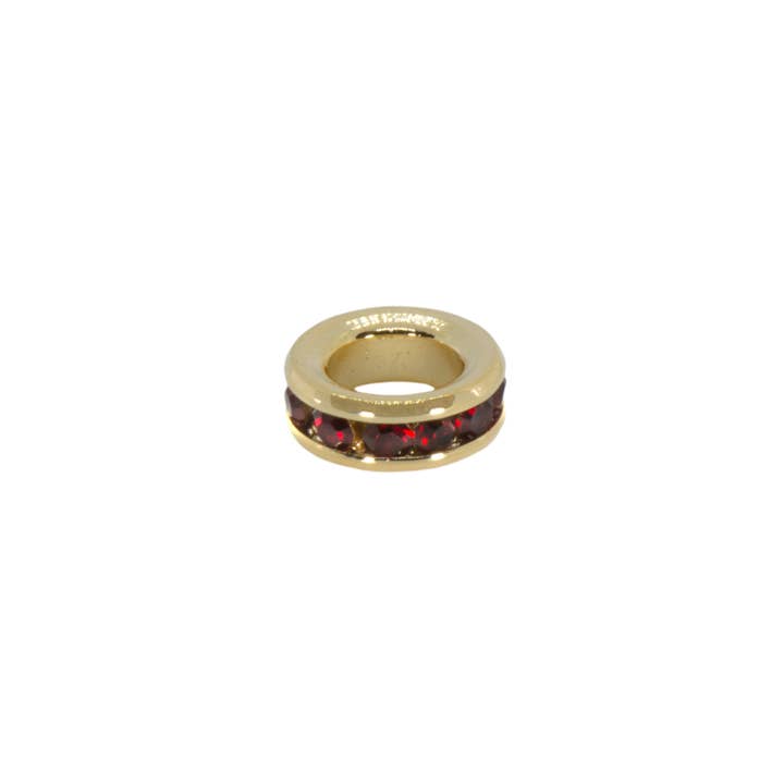 Maya J - Wholesale Individual Charm/Pendant - 14K Gold-Plated 8mm Mini Birthstone Charms-6 Pack (By Month)