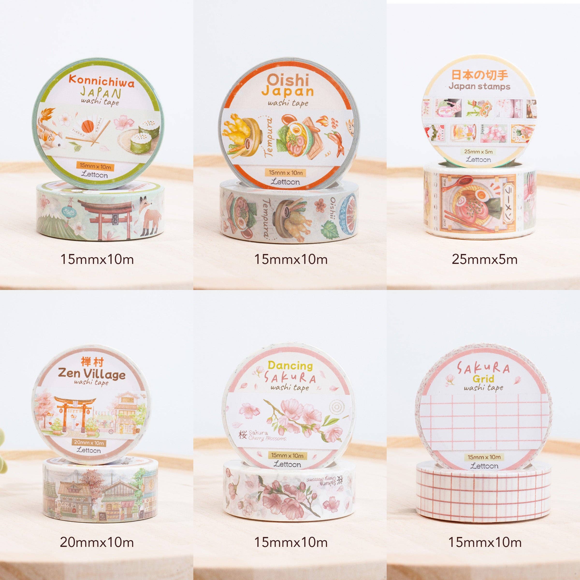 Lettoon - Wholesale Washi Tape - The Japan Series - Washi Tapes1