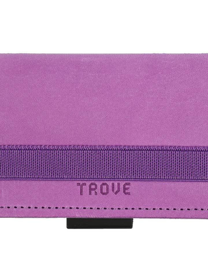 TROVE Cash Wrap: Purple Leather for wholesale by TROVE