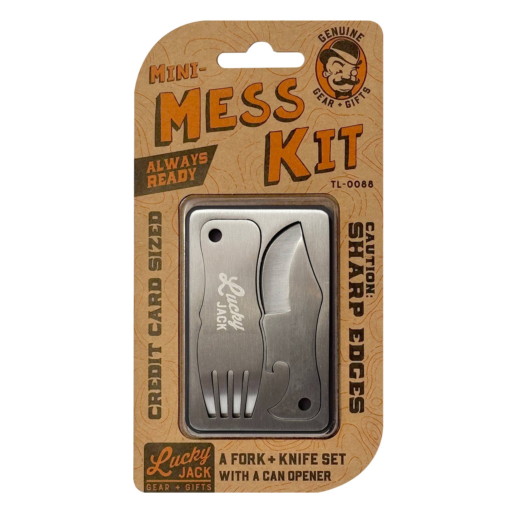 Lucky Jack - Wholesale Travel Utensil Set - Mini Mess Kit – Adventure Card5