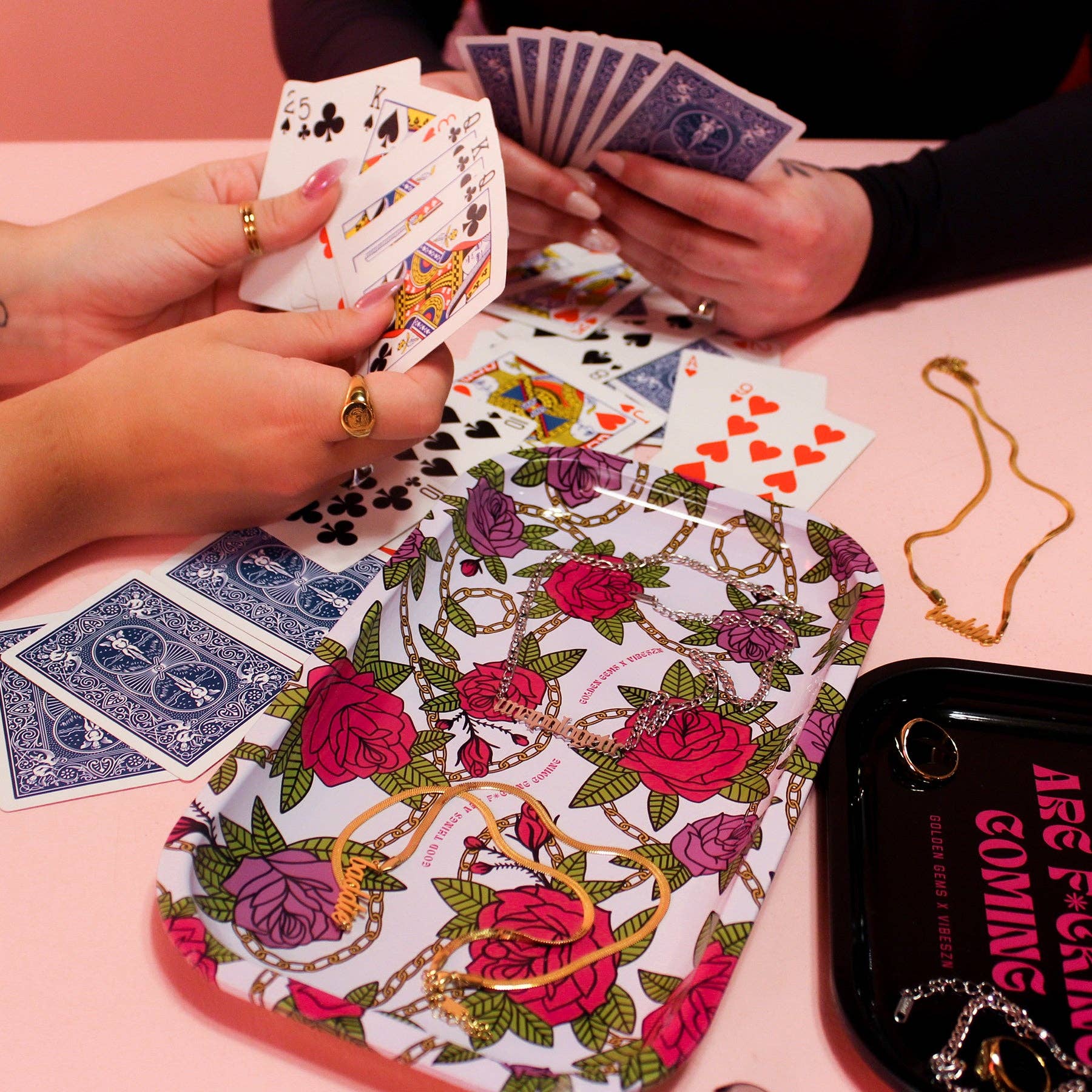 Golden Gems - Wholesale Decorative Tray - Good Things are Fucking Coming Medium Tray1