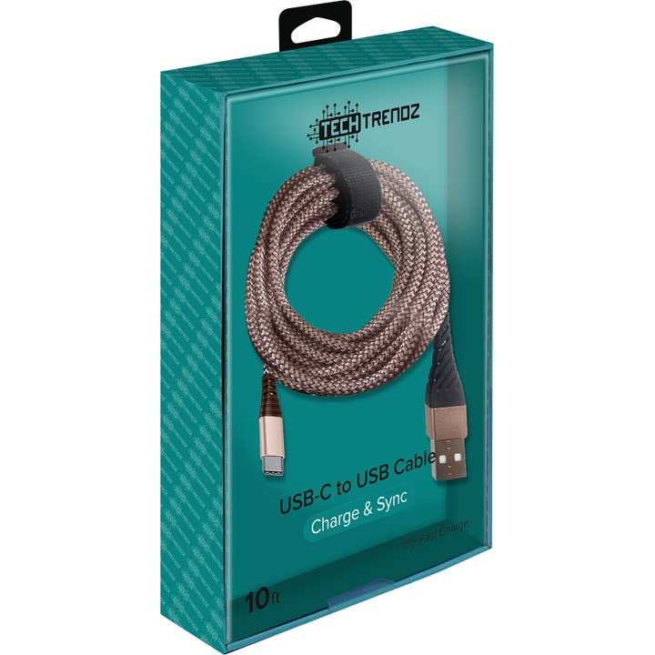 Tech Trendz - Wholesale Charging Cable - 10ft. Type C Fast Charging Cable2