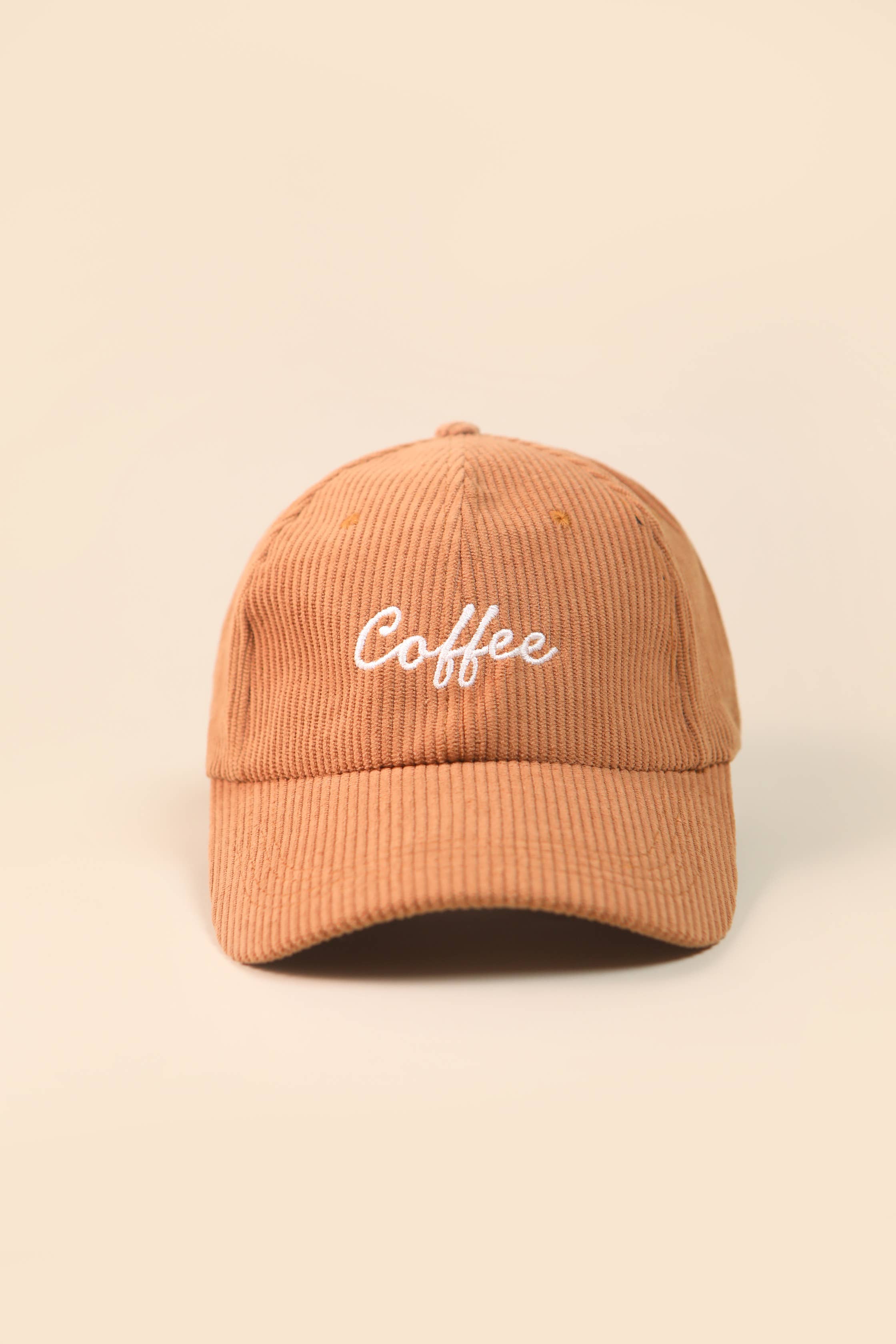 LoveLina - Wholesale Baseball Cap - Women's - Coffee Corduroy Baseball Cap (JOFFEE)0