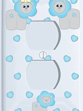 Tampas de Interruptor Blue Lion Outlet Placas de Interruptor/Viveiro de Leão Decor de Parede (Tampa Outlet) por atacado de Presto Chango Decor