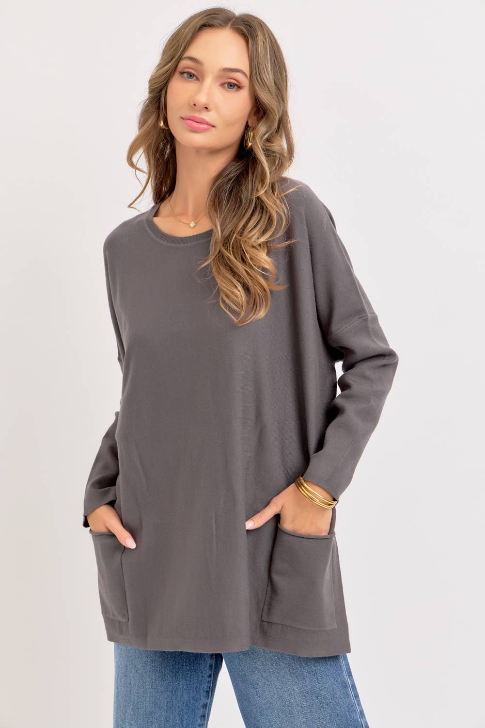 Sweet Lovely by Jen – wholesale Tunikatröja - Dam – OVERSIZE/LÖS PASSFORM TRÖJA MED RUND HALS7