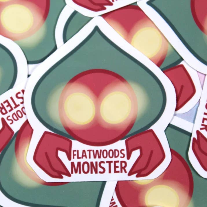 Flatwoods Monster - Weatherproof Sticker for wholesale by Bailey's Doodles