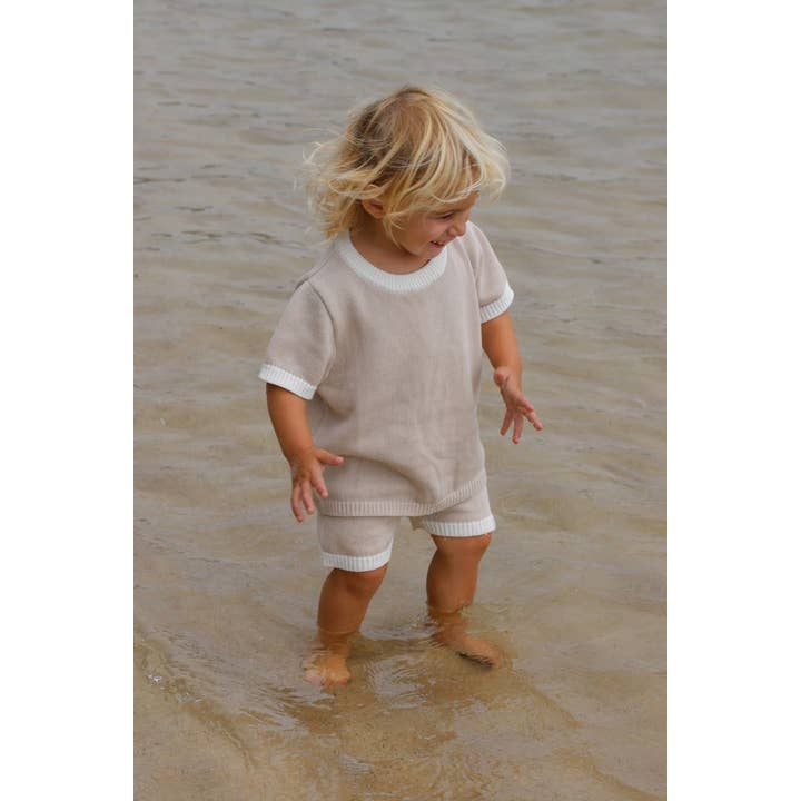 Mini Knit Shorts (Sand) and other Purchase Wholesale children's fashion. Free Returns & Net 60 Terms on Faire trending on Faire.