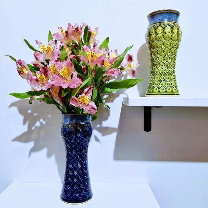 Plays in Mud Pottery - Wholesale Vase - Large Amphora Vase w/full pattern  - Handmade Pottery- MTO5