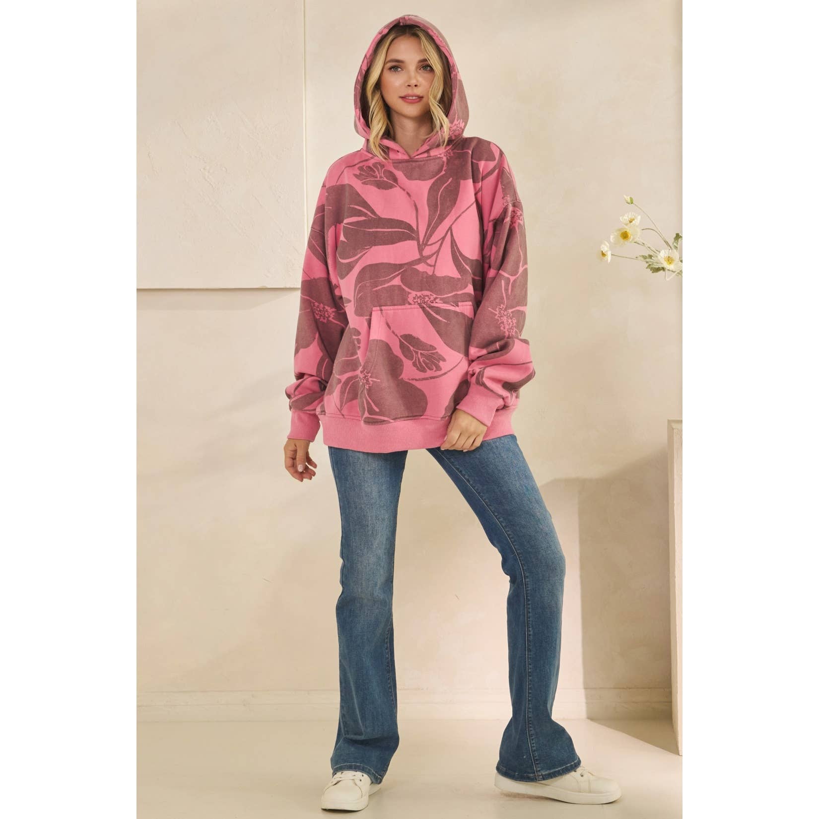 Veveret – wholesale Hoodie - Dam – Tryckt fleecehuvtröja14