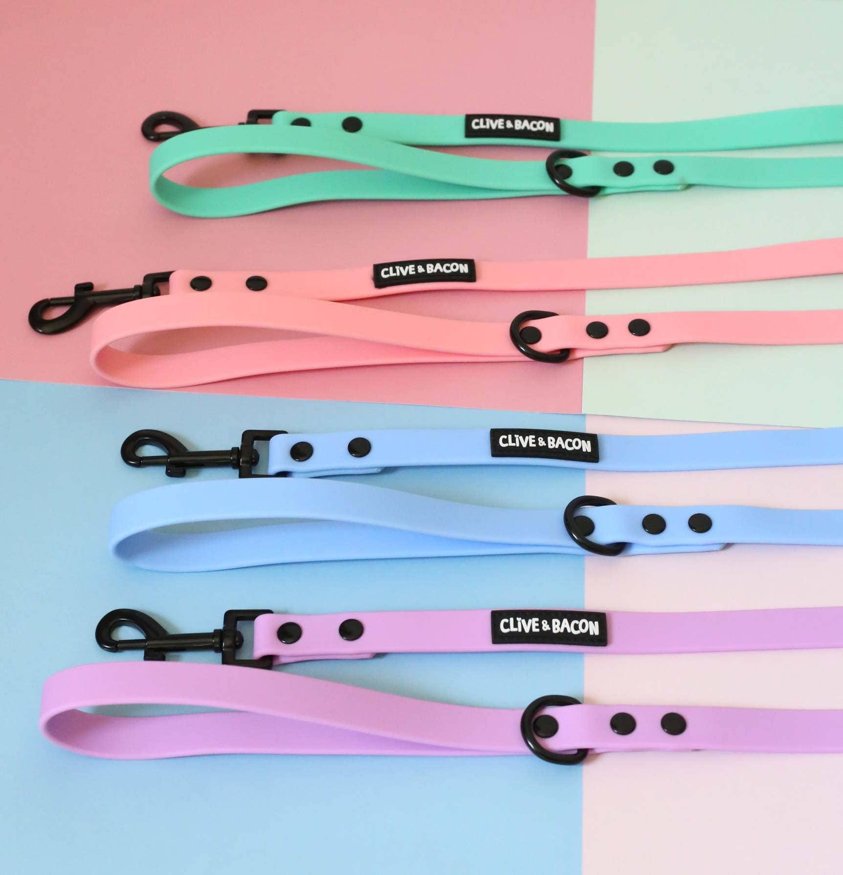 Clive and Bacon, LLC - Wholesale Pet Leash - Dog - Lavender Waterproof Dog Leash3