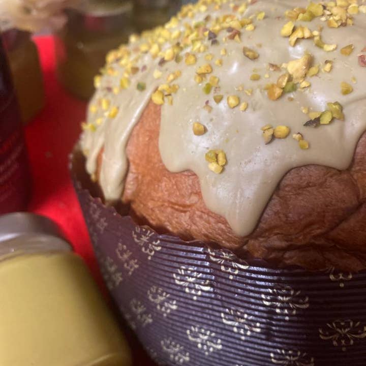 PISTACHIO Artesanal Panettone 750g por atacado de Neri Piaceri