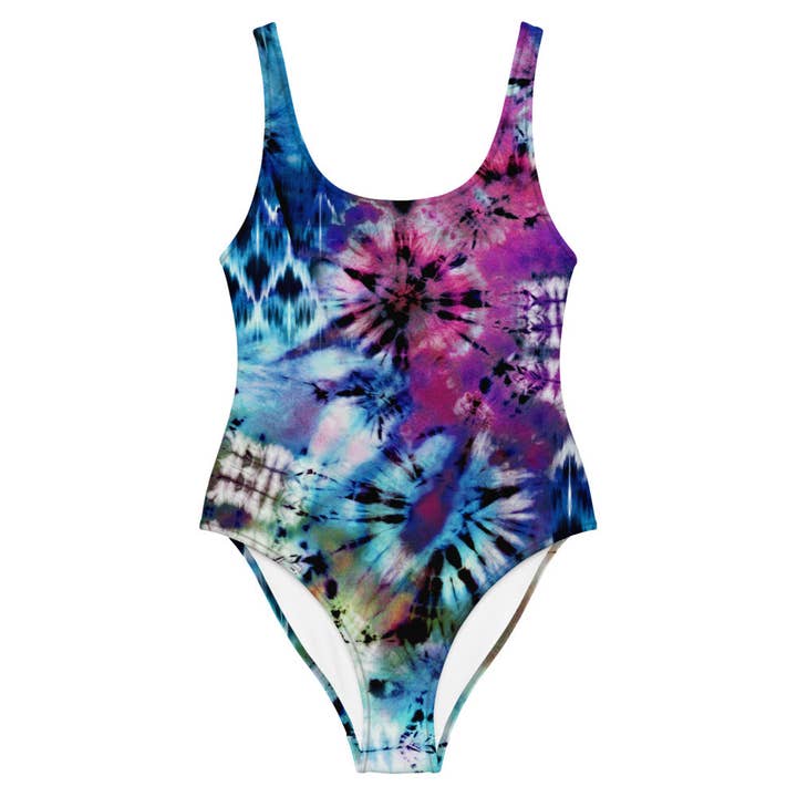 Tie Dye One-Piece Swimsuit for wholesale by Craftmerce Inc