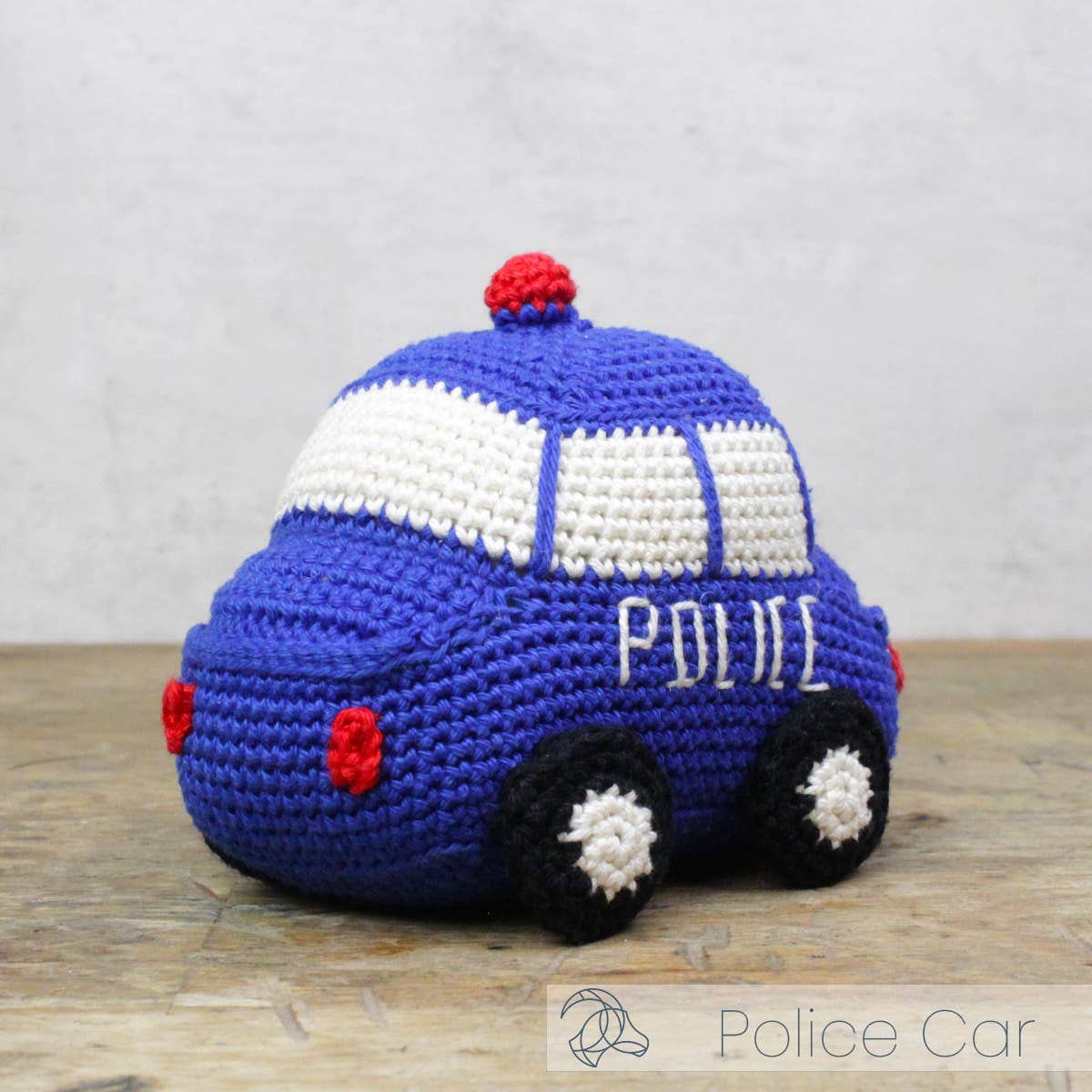 Hardicraft – Artigos de tricô/crochê por atacado – Kit de Crochê DIY - Carro de Polícia2
