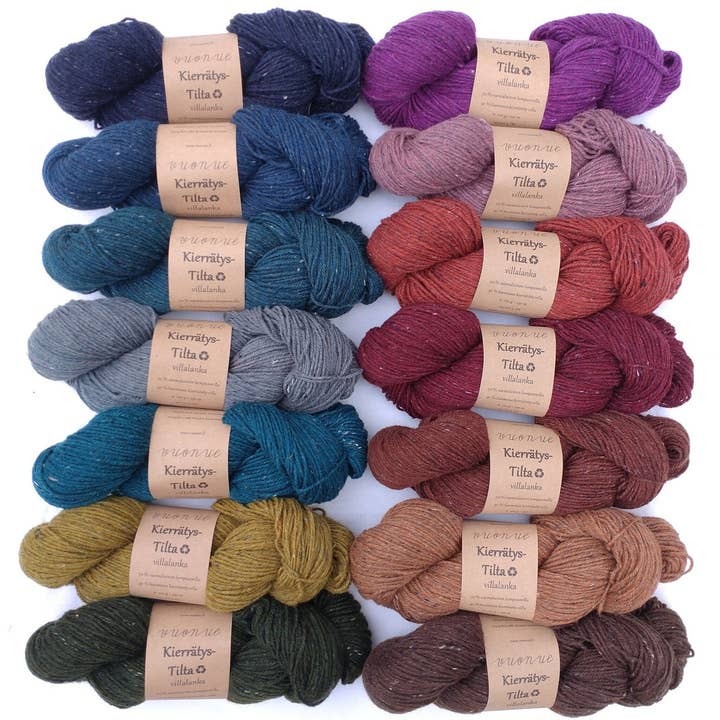 Återvunnet Tilta ullgarn, färgat för wholesale av Vuonue