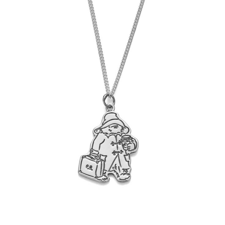 Paddington™ con Maleta y Collar de Mermelada (Plata de Ley) para venta al por mayor de LICENSED TO CHARM