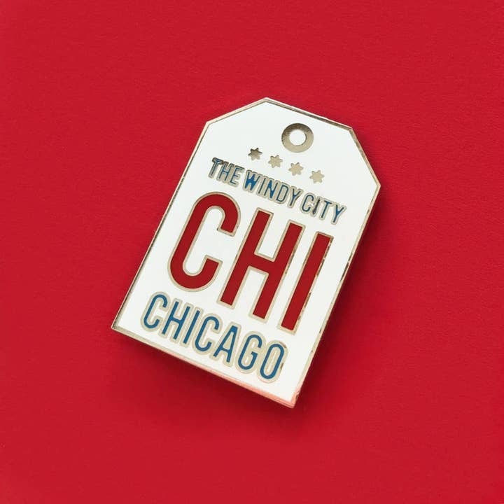 Pino de esmalte Chicago The Windy City por atacado de Unexpected Flair
