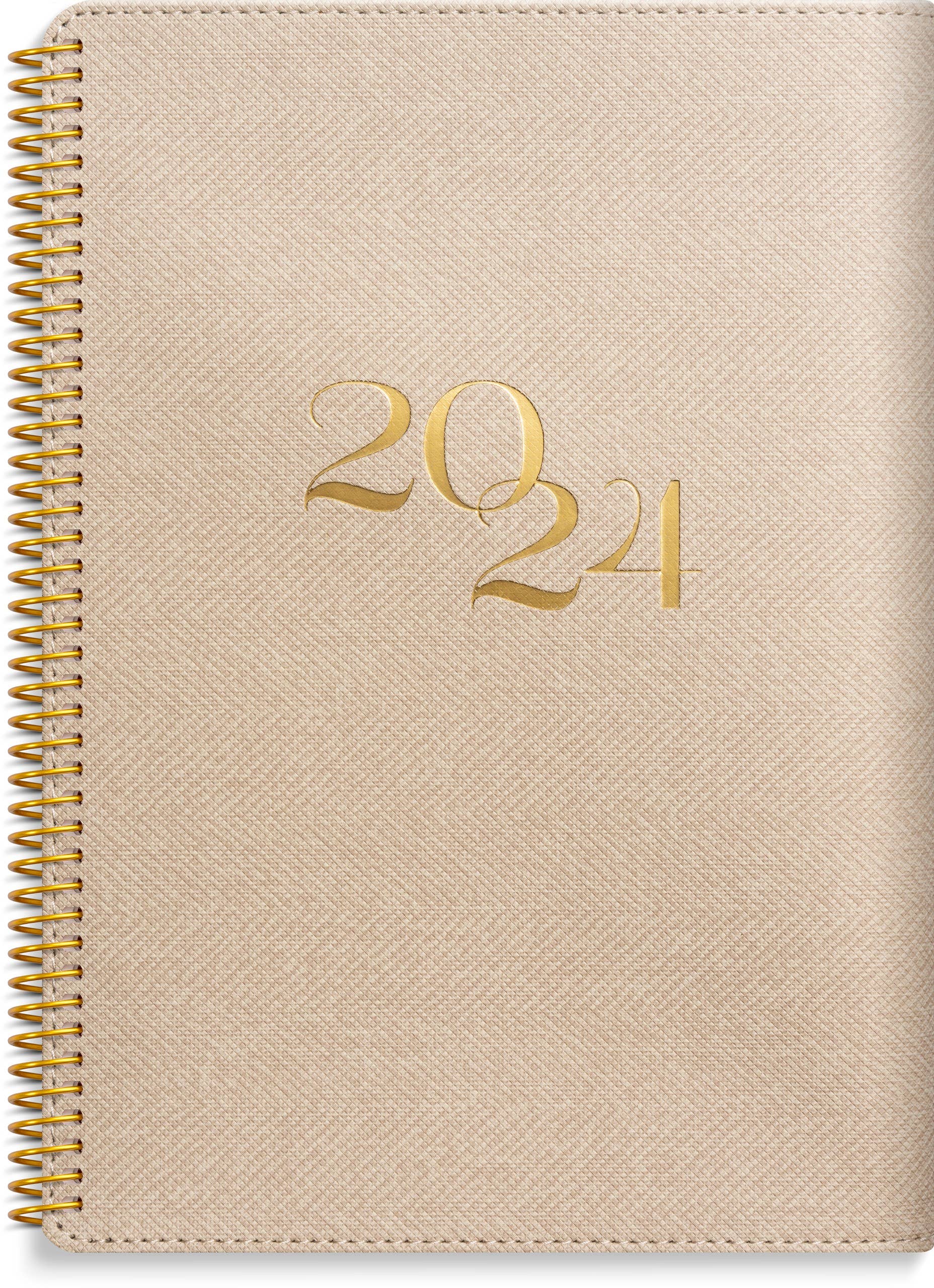 Burde Publishing AB - Wholesale Calendar - Calendar 2024 Business Twist beige