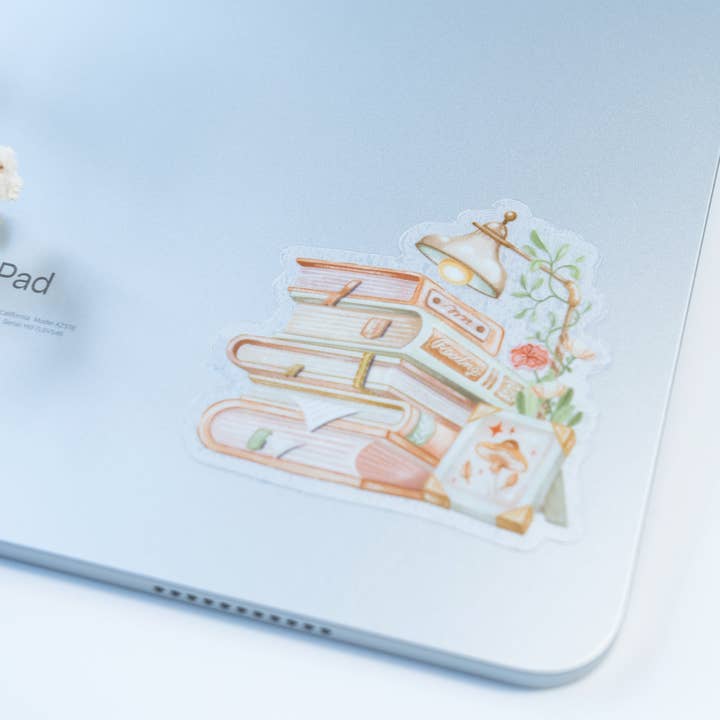 Lettoon - Wholesale Sticker - Clear Vinyl Sticker - Cozy Reading2