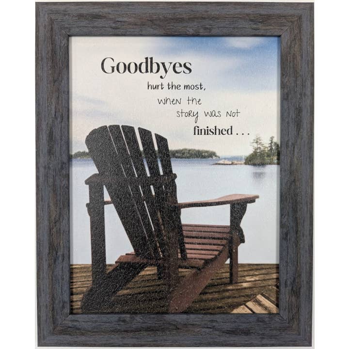 Goodbyes Hurt II - Bereavement Wall Art for wholesale by Roslyn Décor