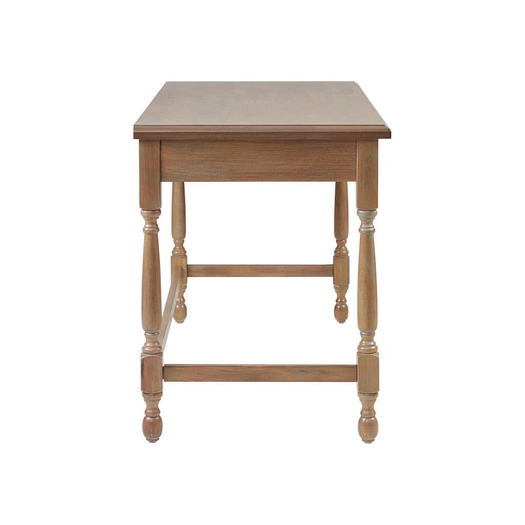 Olliix - Vente Console - Bureau de bureau en bois de ferme, naturel *4