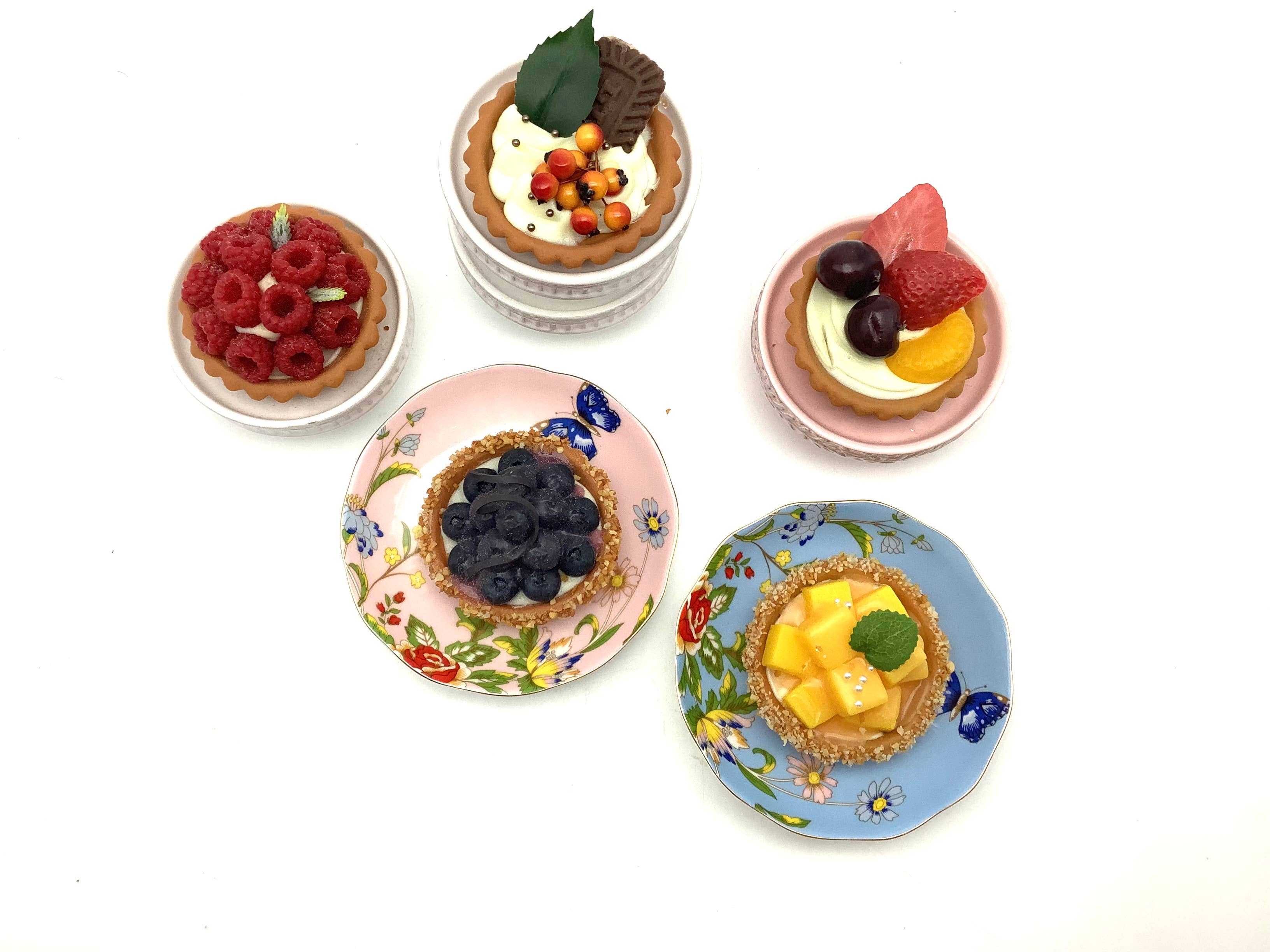 All Little Cute Things - Wholesale Decorative Tabletop Object - Tea Room Bakery Decor Display Photo Props Faux Tart Pies3