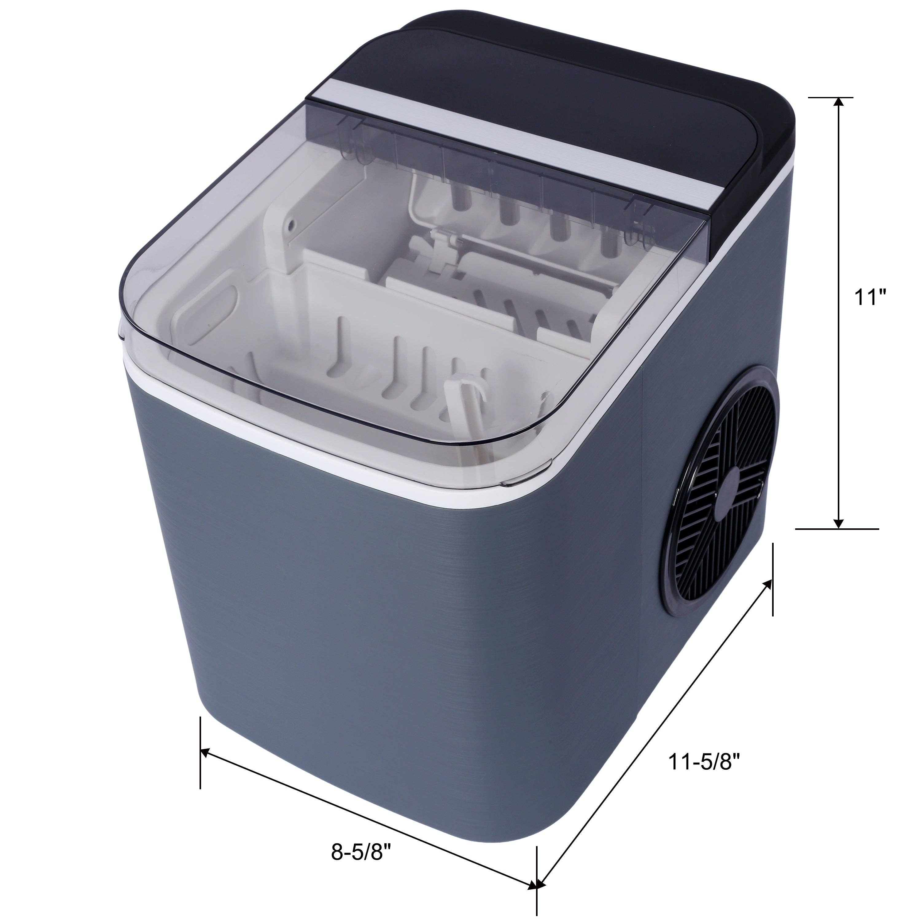 39F Inc. - Wholesale Kitchen Appliance - Portable Countertop Ice Maker with Basket and Scoop, Gray14