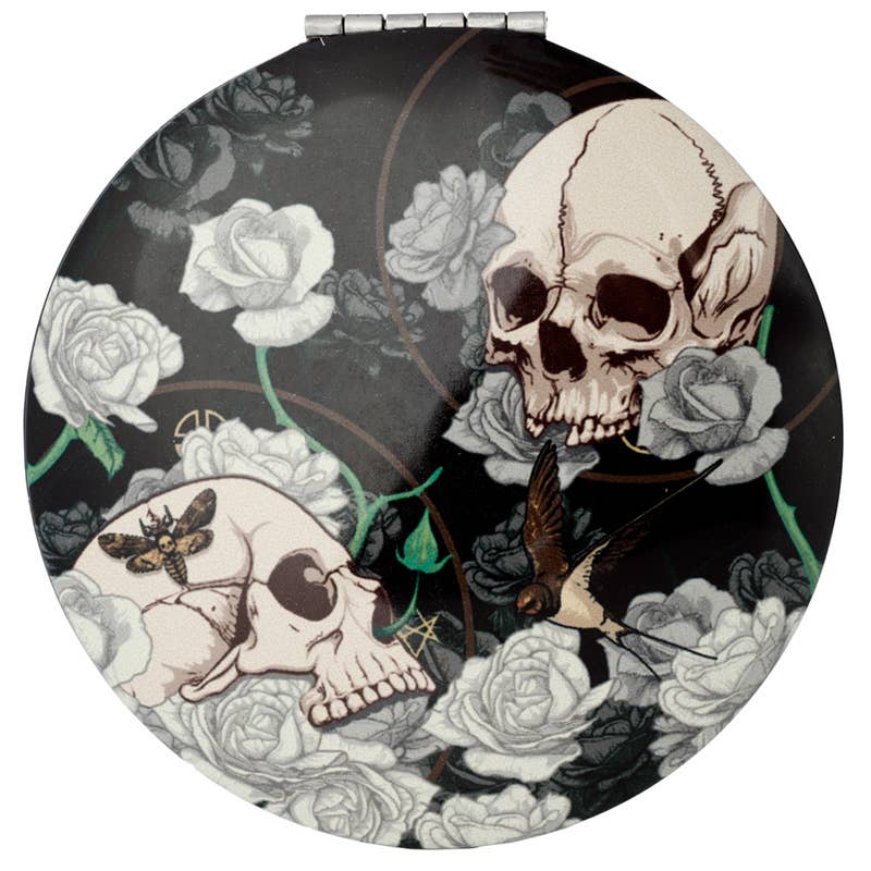 Puckator Ltd - Wholesale Compact Mirror - Skulls and Roses Compact Mirror3
