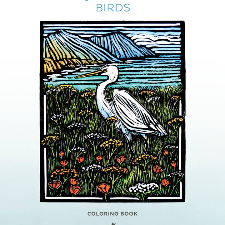 Pomegranate - Wholesale Coloring & Activity Book - Adult - Molly Hashimoto: Birds Coloring Book1