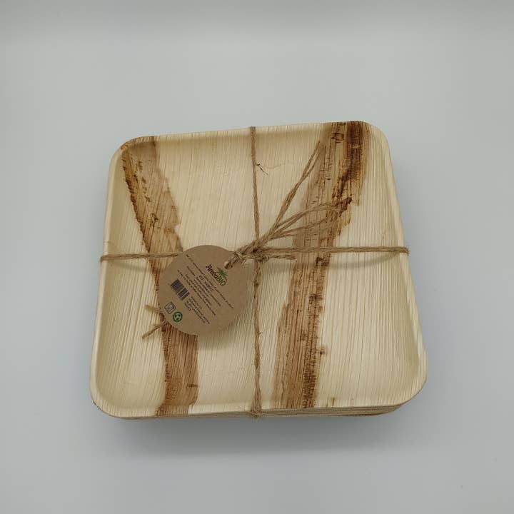 Lot de 10 assiettes carrees a dessert 20x20cm för wholesale av ARECABIO