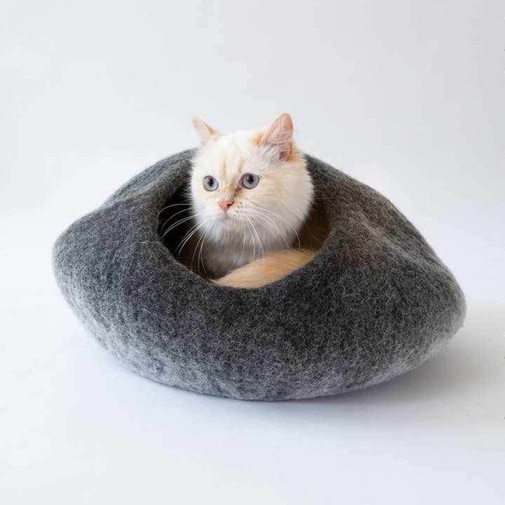 Cat Cave Co – wholesale Husdjursgrotta - Katt och hund – Grå Ombre katt grotta