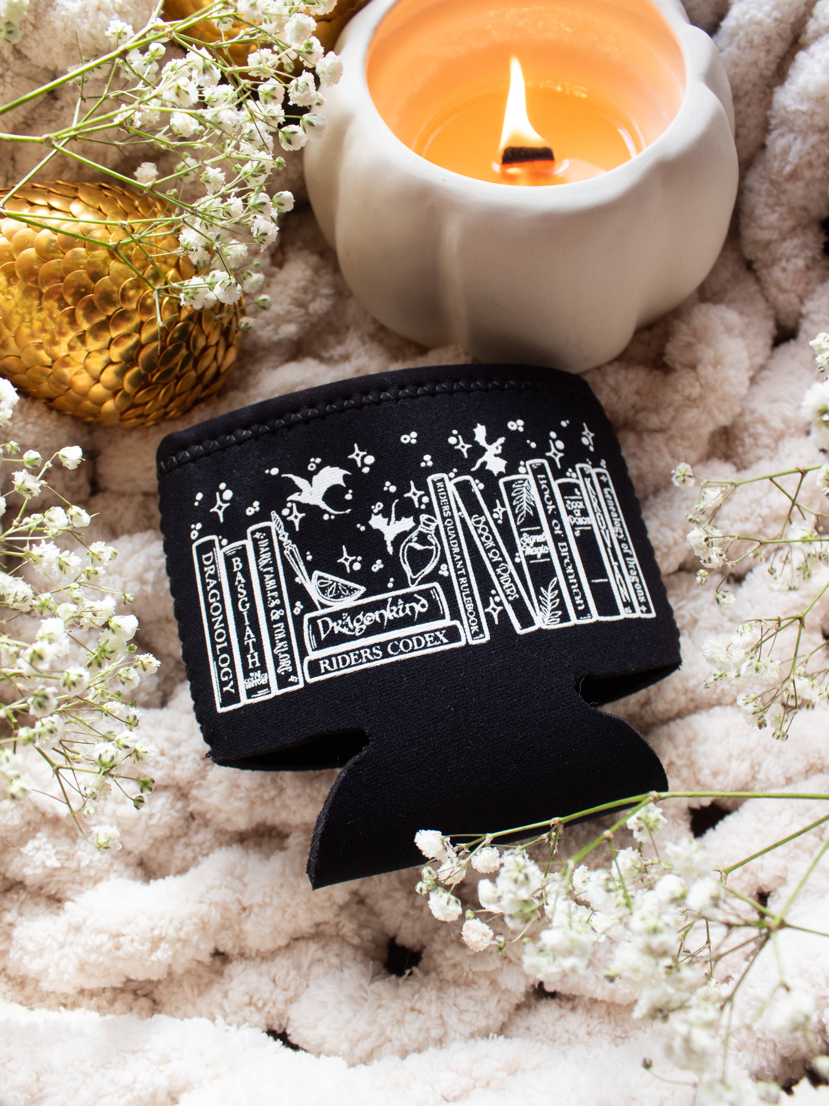 Meaggie Moos - Wholesale Drink Huggers & Koozies - Ice Cream Pint Sleeve | Fourth Wing Violet's Bookshelf5