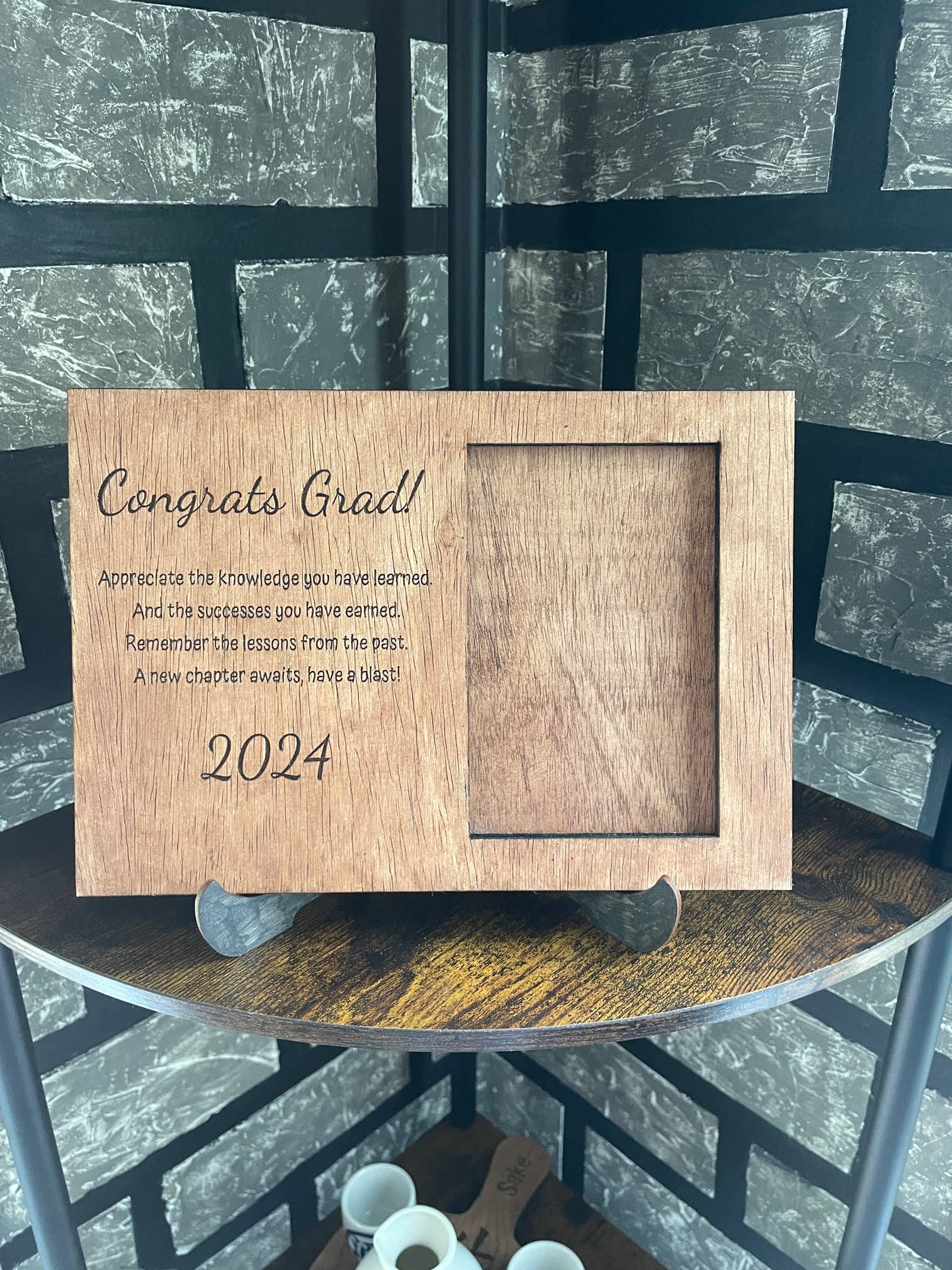 Wooden Nose Gift Shop - Wholesale Fotolijst - Houten 4x6 fotolijst voor afstuderen, fotolijst, Grad Gift0