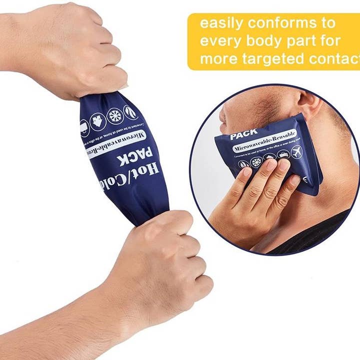 VIGOR - Venta al por mayor Compresas de frío/calor - Paquetes de gel helado de tela suave y caliente (paquete de 10)3