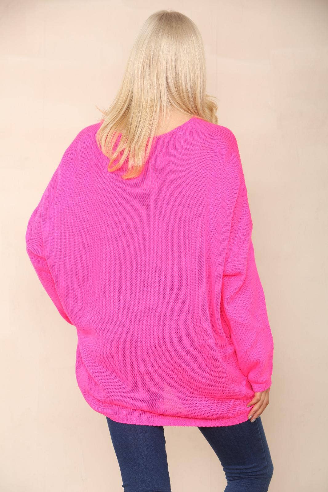 Miss Bold - Wholesale Tunic Sweater - Women's - Italian Oversized Floral Print Knitted Jumper Top14