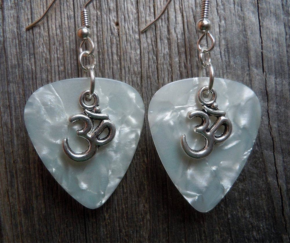 Simply Raevyn - Wholesale Dangle Earrings - Ohm Charm Guitar Pick Earrings17