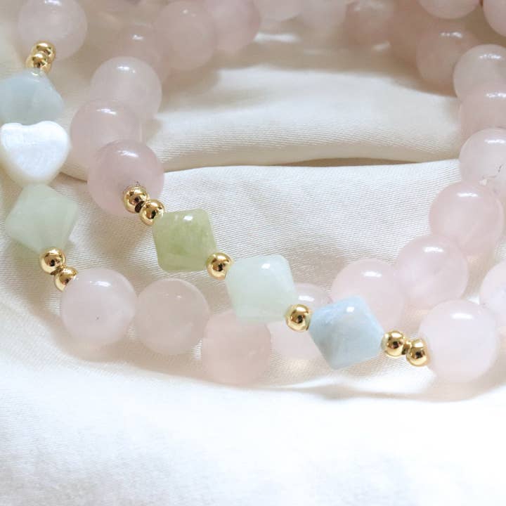 Jessica Santander - Wholesale Beaded Bracelet - Full of Love Rose Quartz Bracelet3